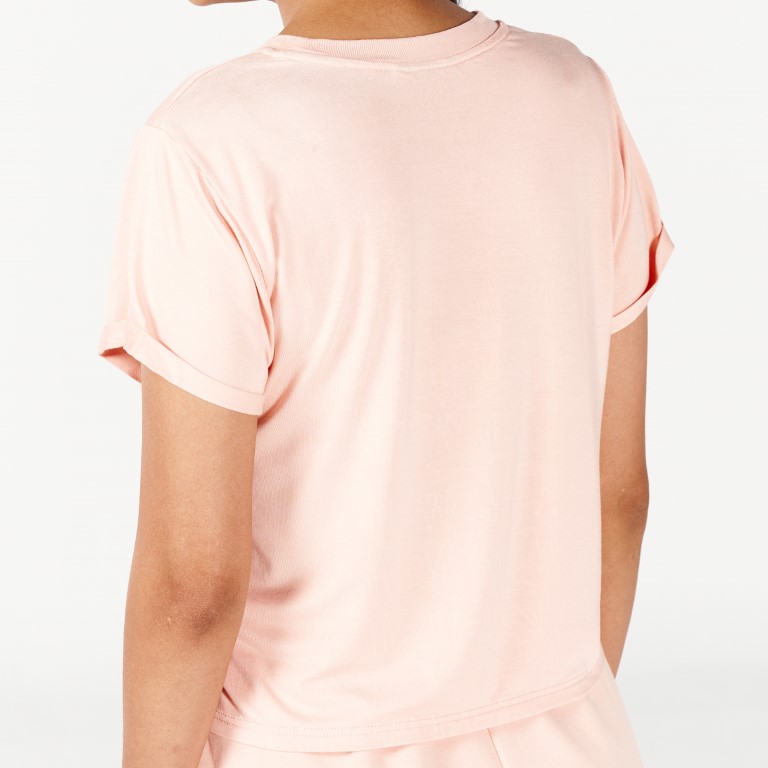 Breeze Camo Tee-Pink Rose
